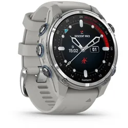 Garmin Descent MK3 - Nebelgrau - 43mm - Silikonarmband