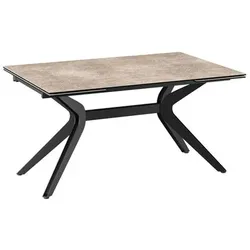 Akante Esstisch mit Auszug Impulsion 150/230 x 100 cm Keramik Zementgrau 150