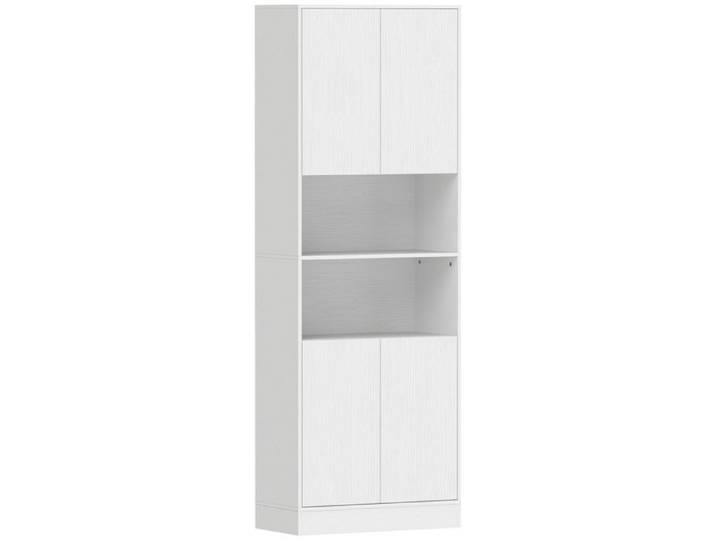 Armoire de cuisine haute à 4 portes fermeture douce 60x30x170 cm blanc