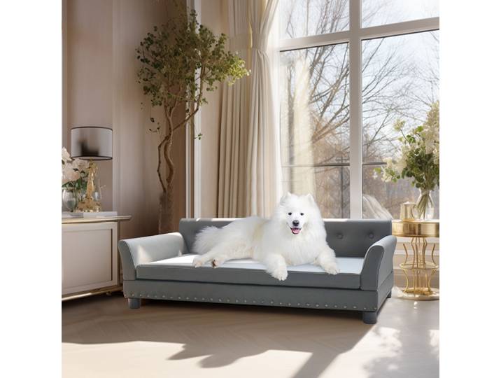 Juste en cuir microcarence pour grand animal de compagnie, lit suréWerpour chien, canapé en polymère, chaise longue pour se blottir, coussin parfait