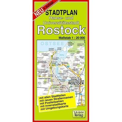 Stadtplan Hanse- und Universitätsstadt Rostock, Sonstige von Verlag Barthel, Barthel, A, 978-3-89591-191-0