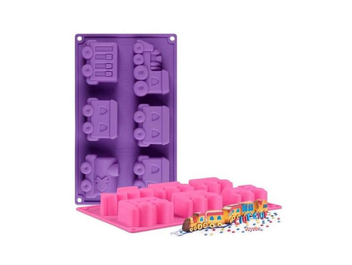 LuxusKollektion Silikonform Zug Kuchenform 6 Mulden Silikon, (1-tlg)