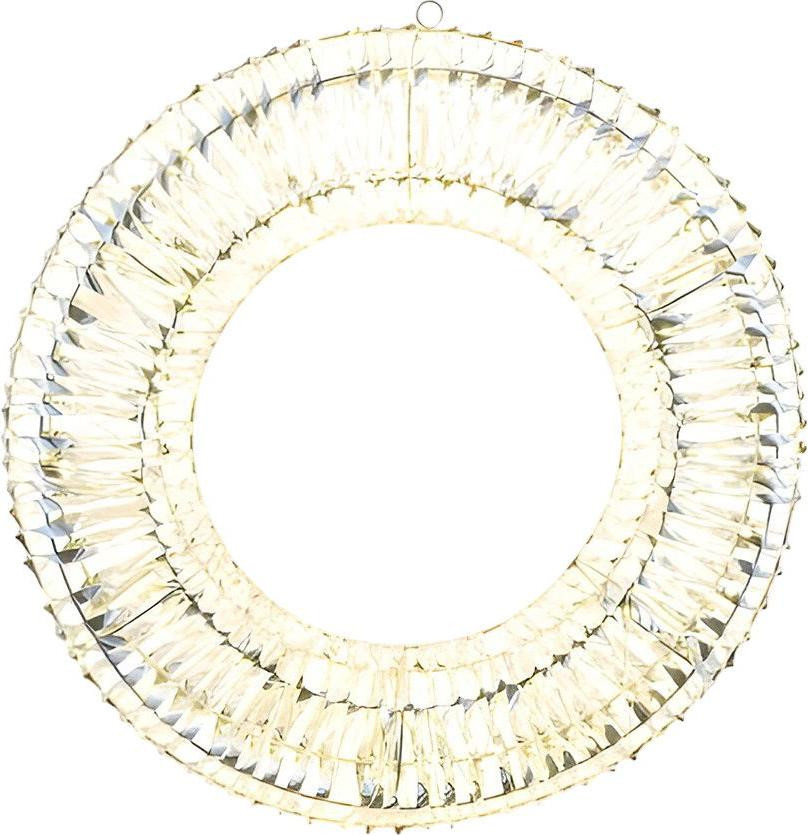 Gehlmann Verlichte Kerstkrans Zilver met 720 LED accenten