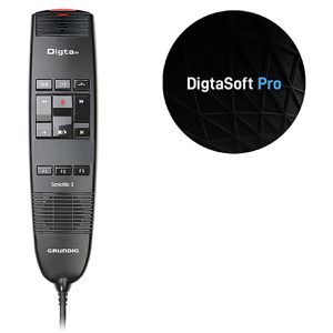 Grundig Digta SonicMic 3 Classic Diktiergerät, für PC, mit USB