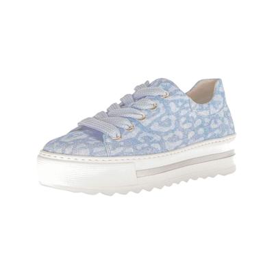 Sneaker GABOR COMFORT "Gabor Comfort Sneaker Textil", Damen, Gr. 39, blau, Textil, Schuhe Sneaker