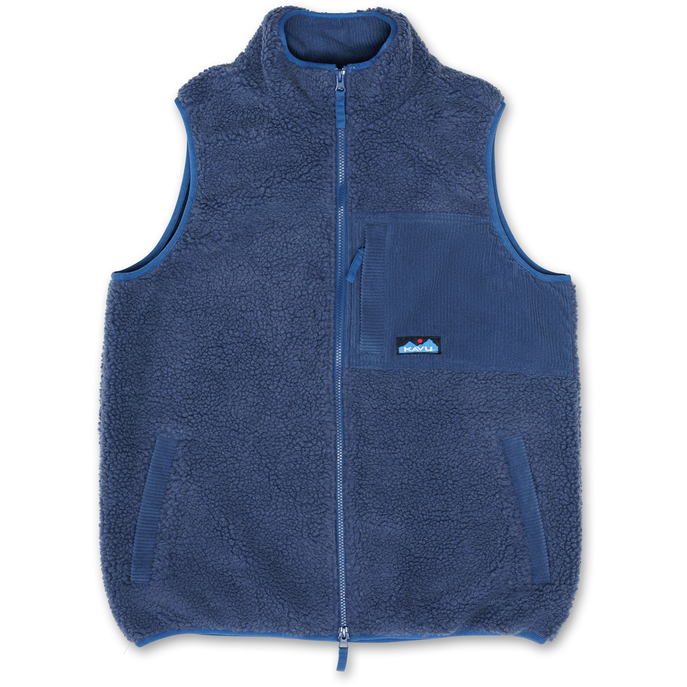 Kavu Cooper Weste Herren Fleecewesten blau Größe M Lifestyle Elastisch