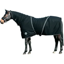 CATAGO Fleecedecke mit Halsteil - schwarz - 135 cm