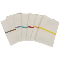 Novocal TW1 12 kg weiß blau Wäschesack mit Verschlussknebel, 100 % Polyester, kochfest
