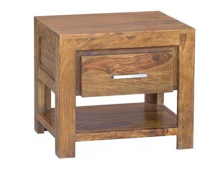 Nachttisch Sheesham 50x40x45 braun lackiert METRO LIFE #127