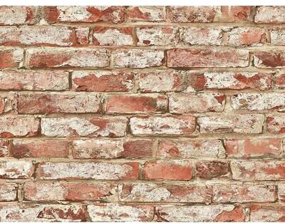 Harry & Grace Faux Rustic Brick Peel and Stick Natural Wall Backdrop Panel