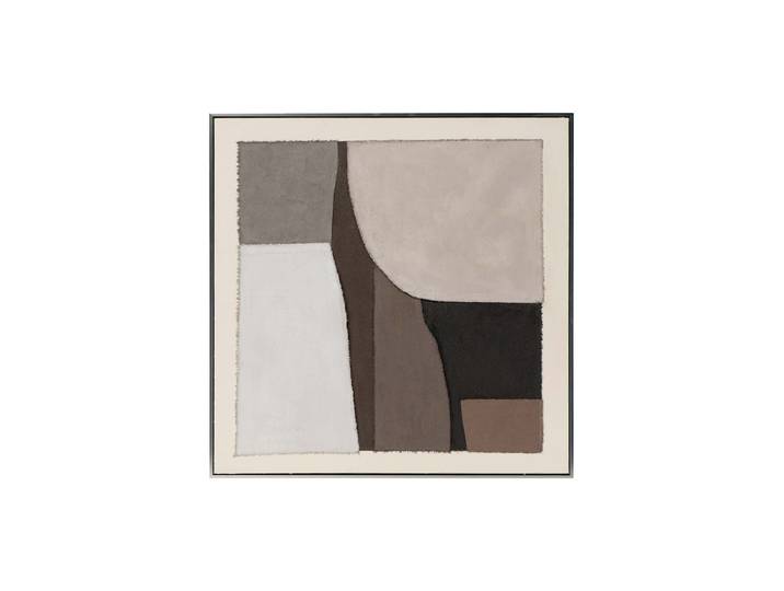 Handgemaltes, gerahmtes Bild „Brown Geometry II“ 80 x 80 cm Multicolor Crea Collection