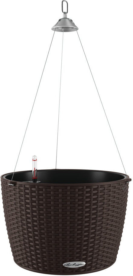 Lechuza Hanging Planter Mocha 23cm H x 35cm W x 35cm D