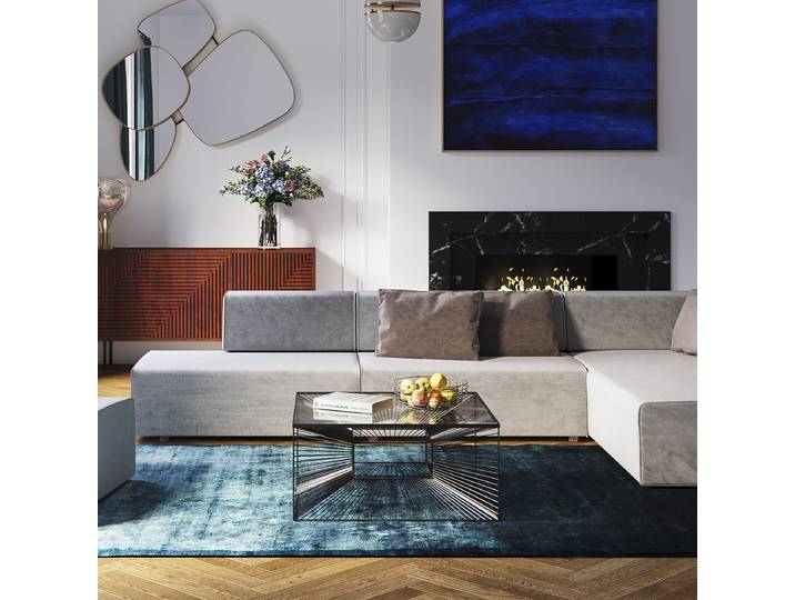 Couchtisch Dimension 81 x 38 x 81cm Schwarz