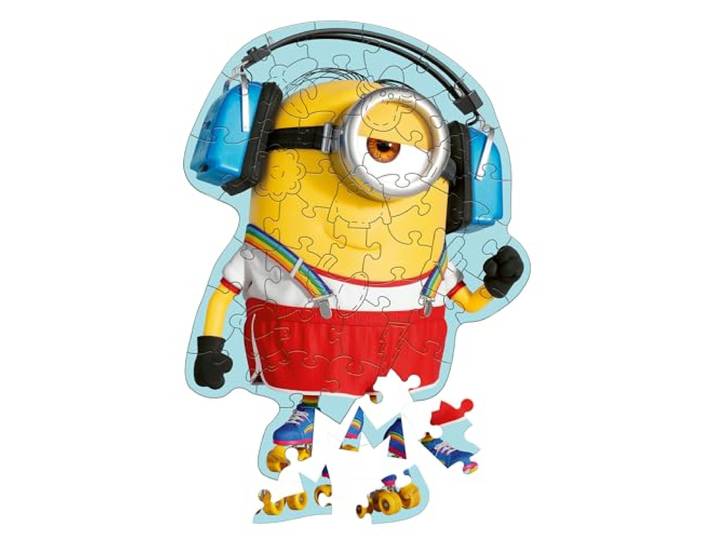 Trefl – Houten puzzels: Minions, Gekke Minions - 50 stukjes