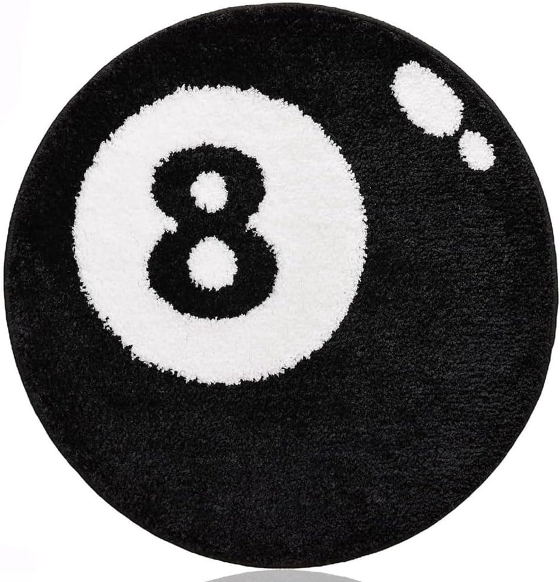 Rond Billiard Vloerkleed ShopVlot - Zwart - Diameter: 60 cm