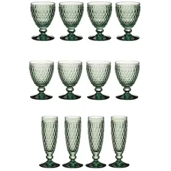 Villeroy & Boch Boston Coloured Weißwein- & Sektgläser Set 12er Set grün
