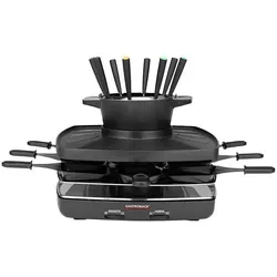 Gastroback Raclette-Fondue-Set, Racletteofen, Schwarz