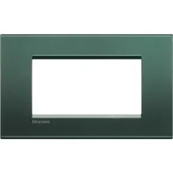 Legrand LNA4804PK Abdeckrahmen LIVINGLIGHT für Kompaktinstallation, 4-modulig, Farbe: Park