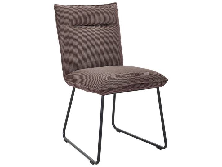 Esszimmerstuhl, Taupe, 47x87x62 cm, Metall & Textil, Typenauswahl & Gestellauswahl, Johann-Jakob