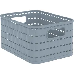 Korb COUNTRY misty blau (BHT 18x14x10 cm) - BHT 18x14x10 cm
