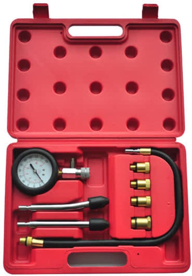 vidaXL Kit de testeur de compression pour moteur à essence 9 pcs