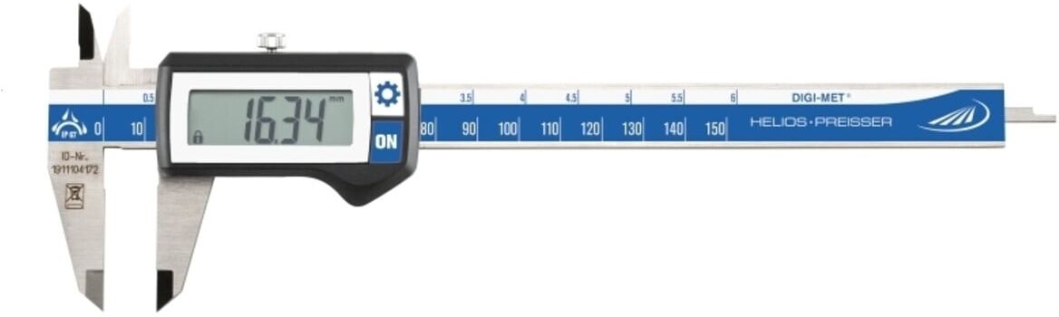 Helios Preisser Digitaler Taschenmessschieber eckiges Tiefenmaß 150 x 40 mm ; Helios-Preisser (1326417)