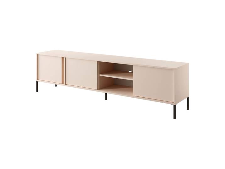 TV-Unterschrank mit genügend Stauraum Zaghouan 09, Farbe: Beige - Abmessungen: 53,5 x 202,9 x 39,5 cm (H x B x T)