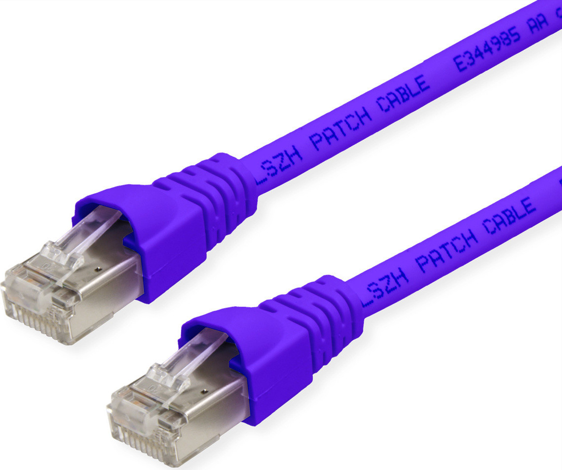 Telegärtner Patchkabel Cat.6A S/FTP, 3,0 meter, paars
