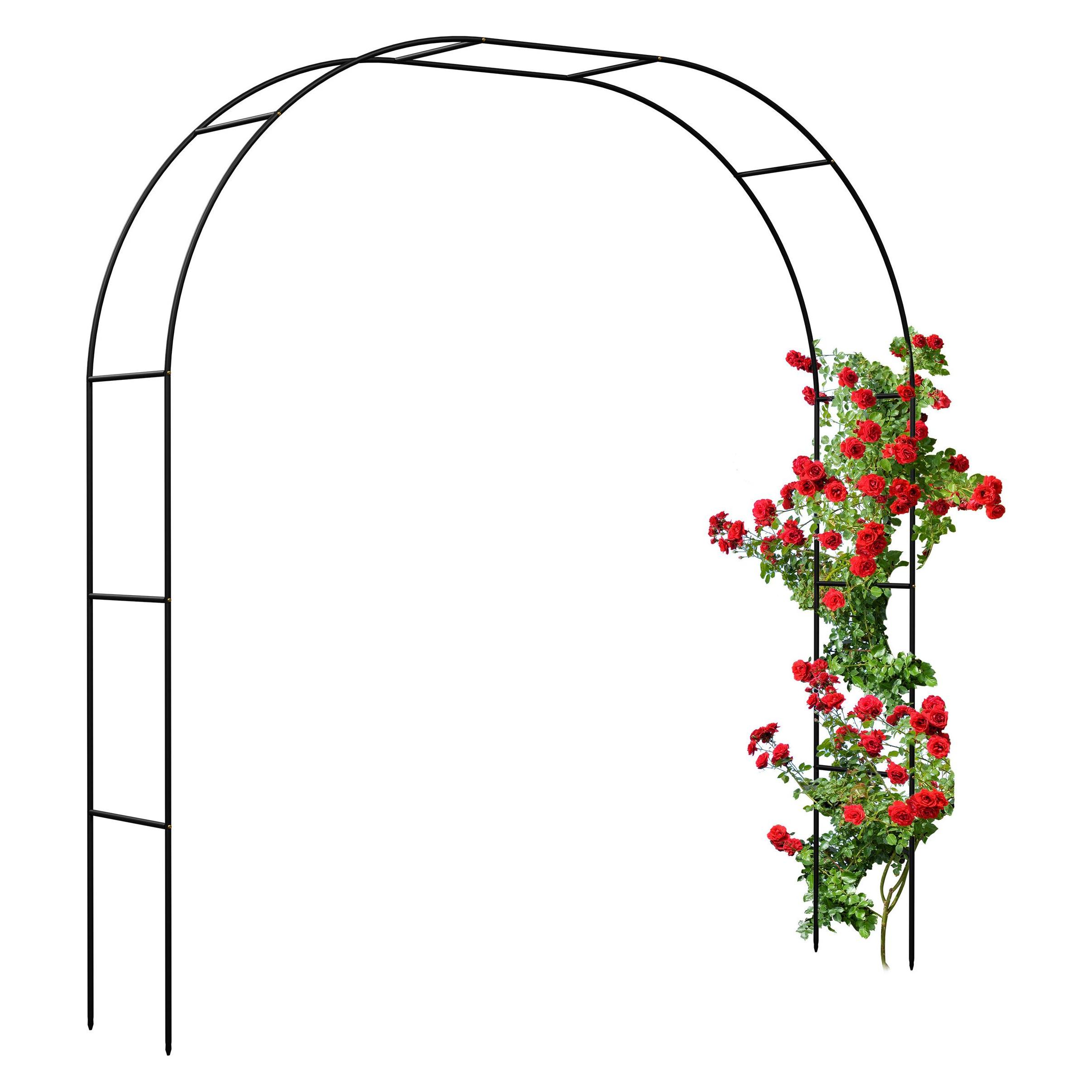 Relaxdays Rosenbogen (40 cm, 235 cm) (4052025497286)