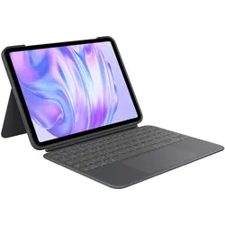 Logitech Combo Touch Tastatur-Case Grafit für iPad Pro 11 Zoll (M4/M5),  Hintergrundbeleuchtete Tastatur und präzises Trackpad