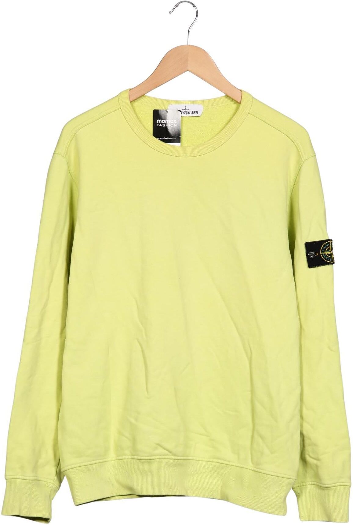 Stone Island Herren Sweater, Neon, Gr. XL, Baumwolle - Second Hand