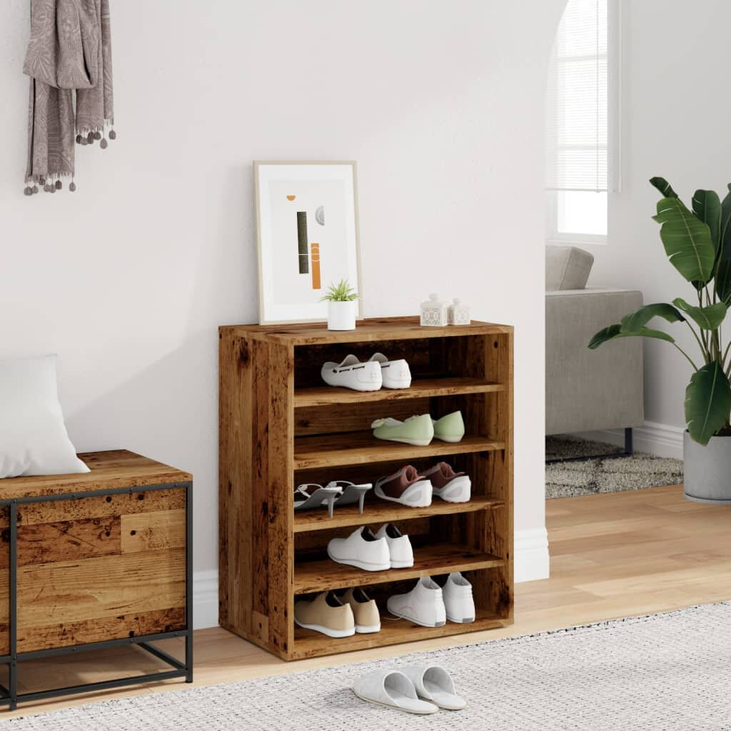 Ebern Designs Shoe Cabinet Engineered Wood Reclaimed Wood 10