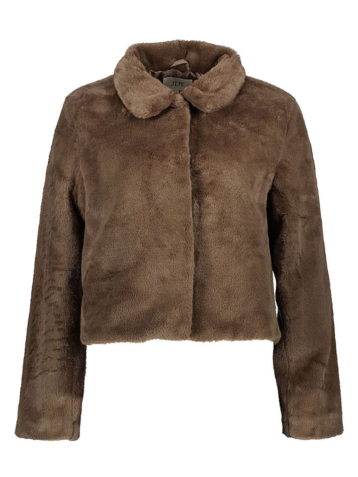 JDY Kunstpelzjacke "Macy Life" in Braun - S