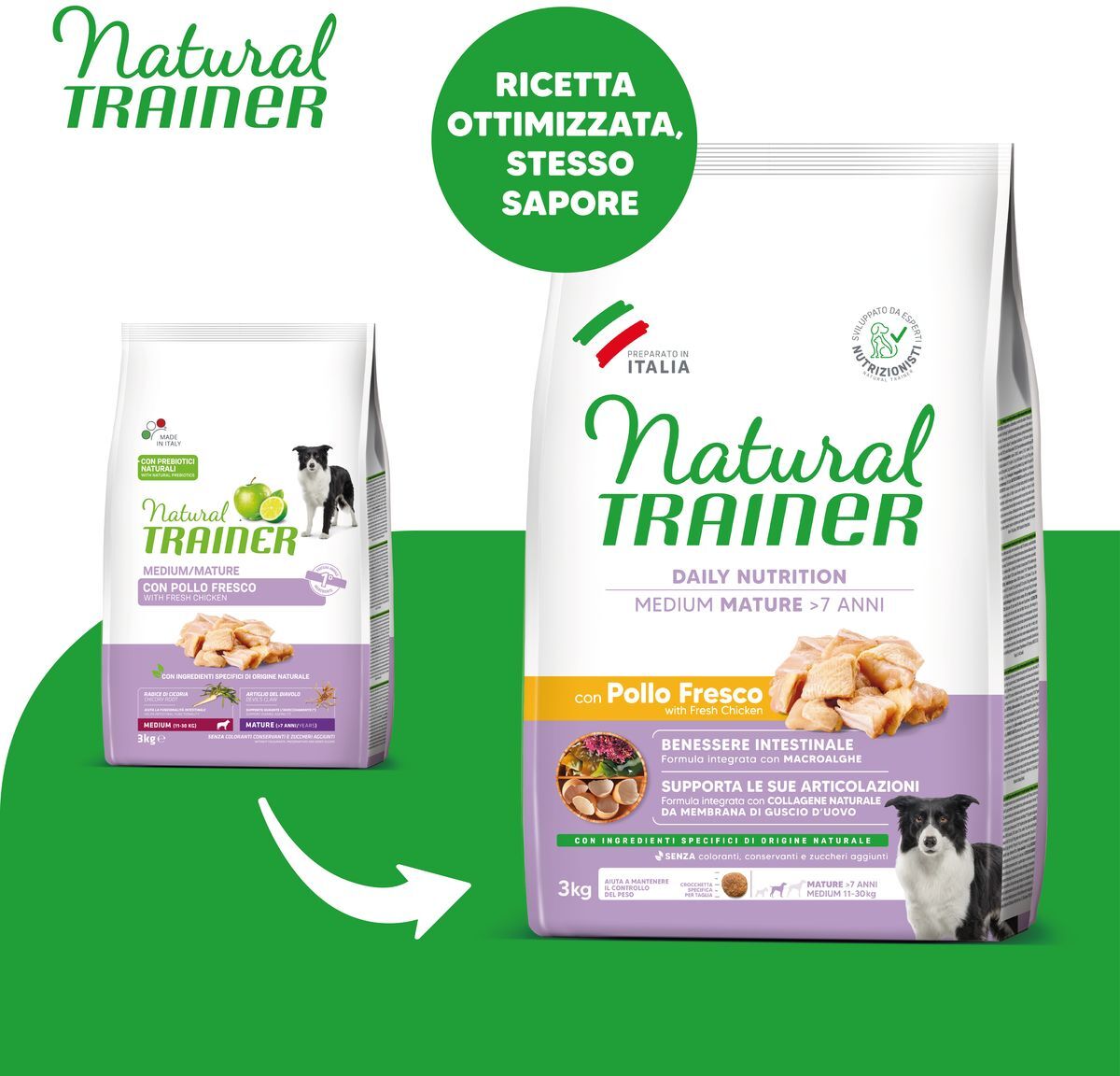 Natural Trainer Medium Mature con Pollo 3KG