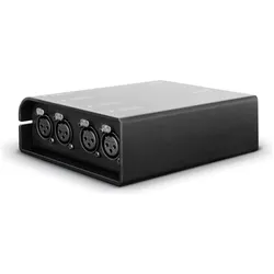 Palmer Audio AoC Box XLRf - Audio over Cat Box von etherCON auf 4 x XLR female, Audio Adapter, Schwarz