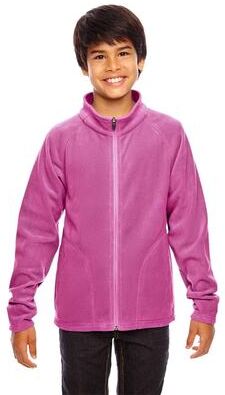 Team 365 TT90Y Youth Campus Microfleece Jacket in Sport Charity Pink size Small   Polyester