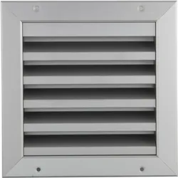 Upmann, Zubehör Belüftungstechnik, Wetterschutzgitter eckig zum Einbauen 245x245 mm Alu silber