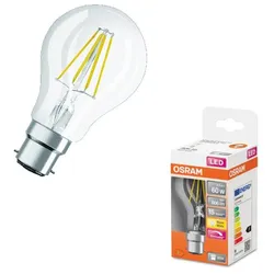 OSRAM B22d LED Lampe SUPERSTAR FILAMENT klar dimmbar 7,5W wie 60W warmweißes Licht
