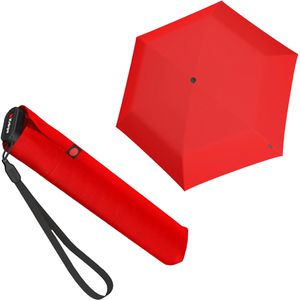 Knirps Regenschirm US.050 Ultra Light Slim Manual, sturmfest, red, manuell, Ø 90 cm, 21 cm, Taschenschirm