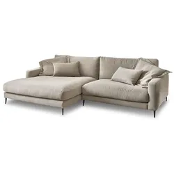 Sormani Ecksofa Florenz Cord Beige Sand