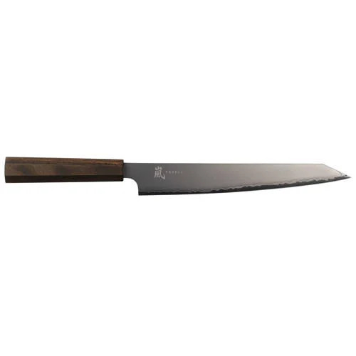 Yaxell Hana Vleesmes met 3-laags RVS en donkerbruin Pakkahouten heft, 23 cm