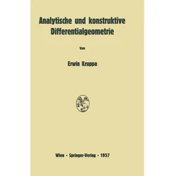 Analytische und konstruktive Differentialgeometrie, Fachbücher von Erwin Kruppa