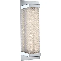 LED Wand Leuchte Wohn Arbeits Zimmer Beleuchtugn Glas Strahler Lampe Chrom