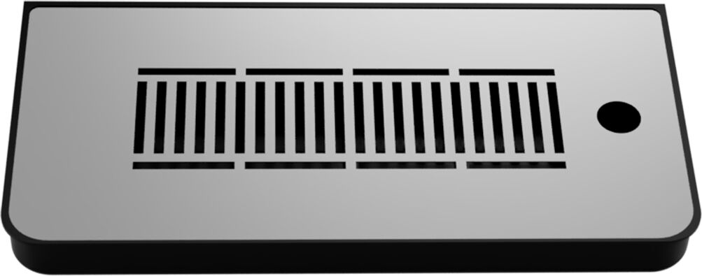 Vaschetta Raccogligocce Abs Black Per Colonnine - 335x160x30 Mm. (Lxpxh)