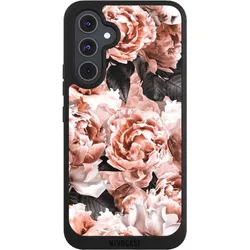 Nivocase Handyhülle für Samsung Galaxy A54 5G Hülle NIVOpure Case Schwarz Blume Rose Vintage (Samsung Galaxy A54 5G), Smartphone Hülle, Schwarz