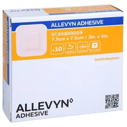 Allevyn Adhesive 7,5x7,5 cm haftende Wundauflage 1 0 1 Carefarm