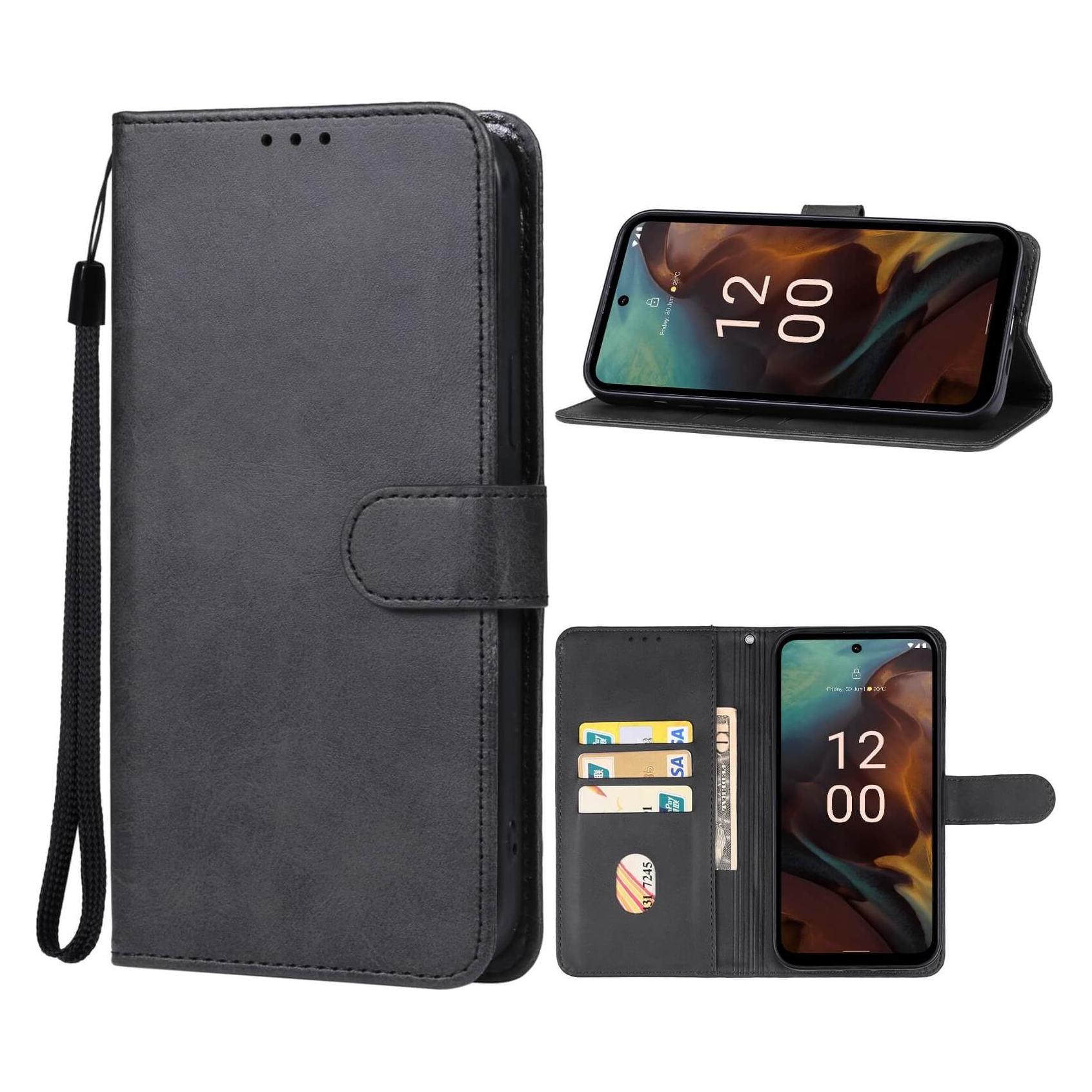 Cover-Discount Nokia XR21 - Leder Etui Hülle schwarz (Nokia XR21) (EDA004560802C)