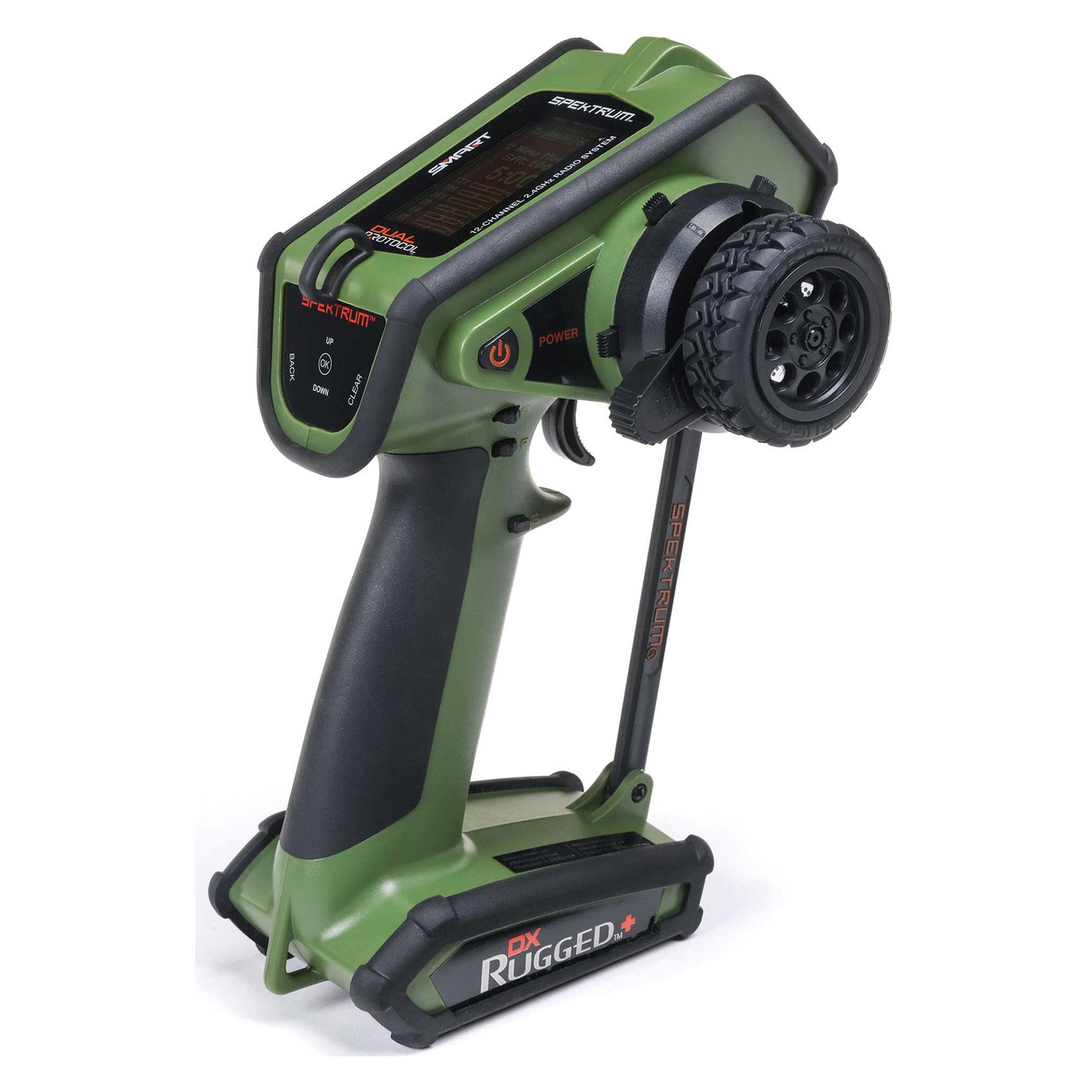Spektrum DX Rugged+ 12-Kanal DSMR+ Fernsteuerung, grün (SPMR6220G)