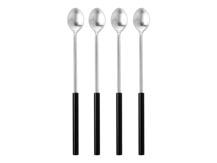 Longdrinklöffel FINK STUDIO BLIND TASTE , schwarz, B:19cm L:27cm, Edelstahl, Esslöffel, Longdrinklöffel, in Geschenkverpackung