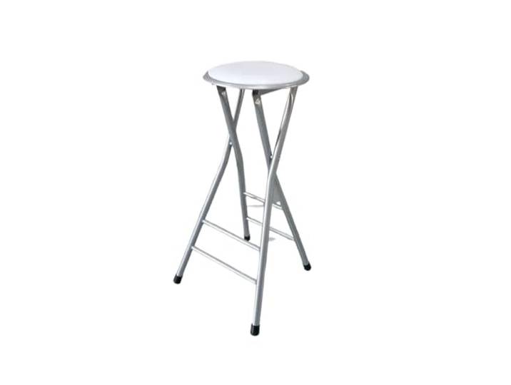 Hocker Klappbar Klappbarer Bar-Hochstuhl, Esszimmerstuhl for Zu Hause Rückenstuhl, tragbarer Stuhl, Hocker, Klapphocker, Pferdestuhl for Bar(70CM white)